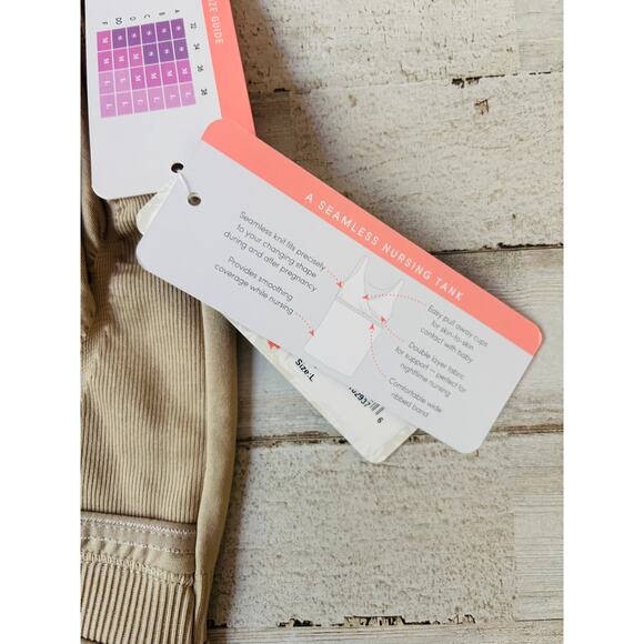 Lot of 2 Ingrid and Isabel Nursing tank tops sz L NWT - Picture 3 of 3